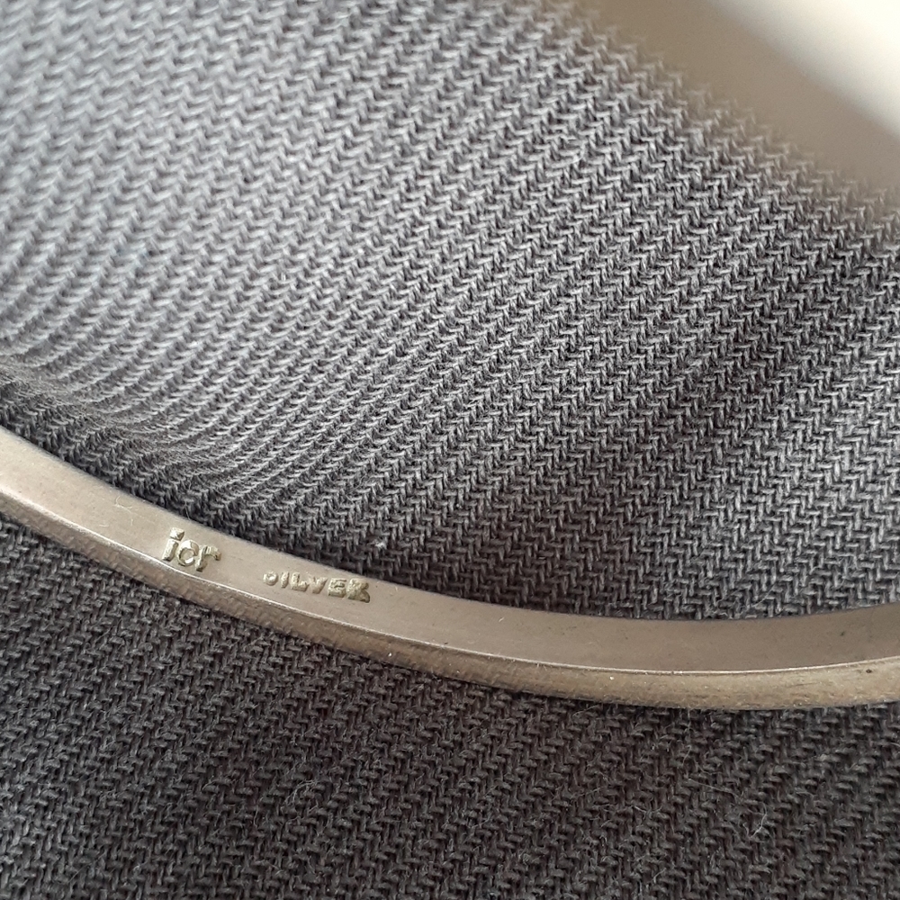 Icr Silver Square Shaped Cuff Bangle Bracelet. - image 6